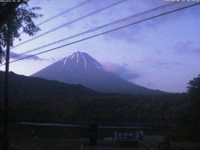 西湖からの富士山