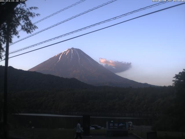 西湖からの富士山