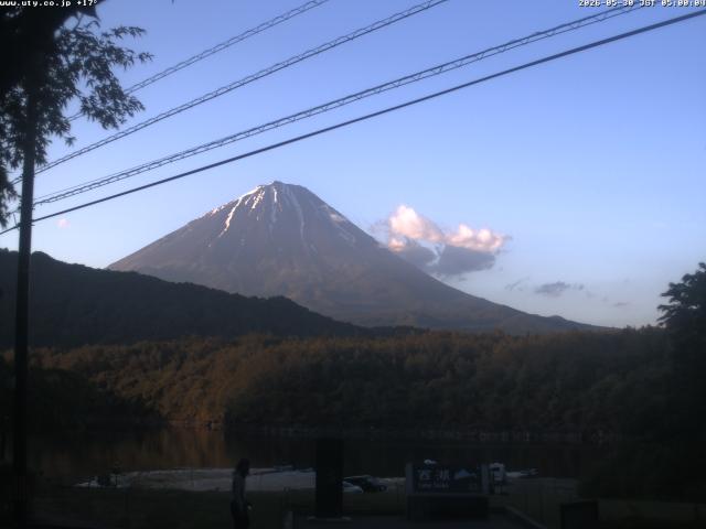 西湖からの富士山