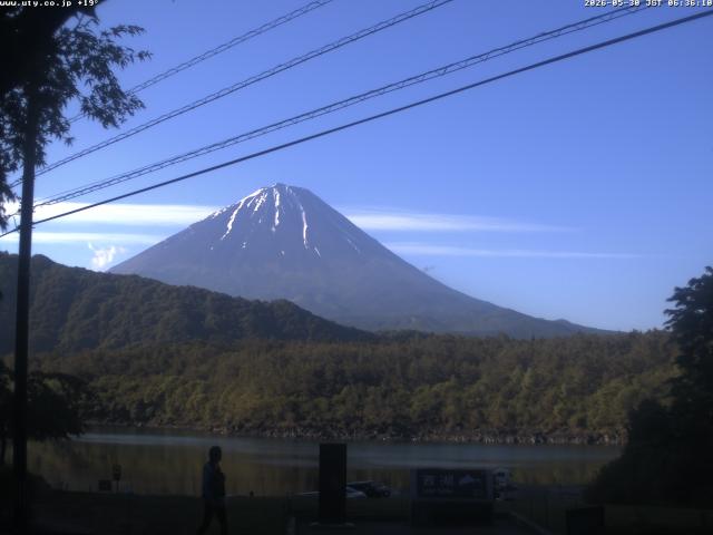 西湖からの富士山