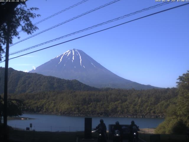 西湖からの富士山