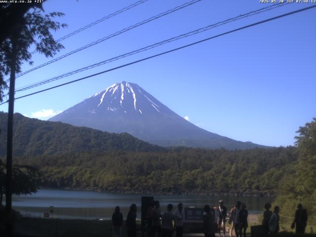 西湖からの富士山