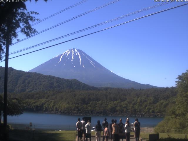 西湖からの富士山