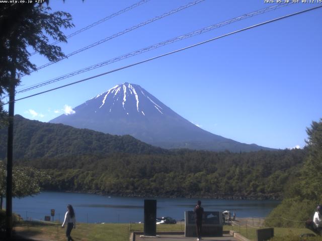 西湖からの富士山
