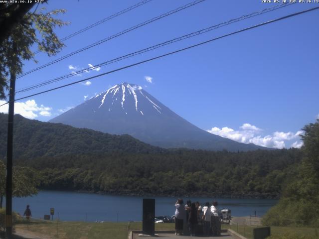 西湖からの富士山