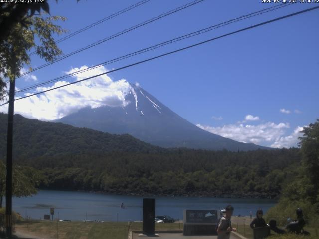 西湖からの富士山