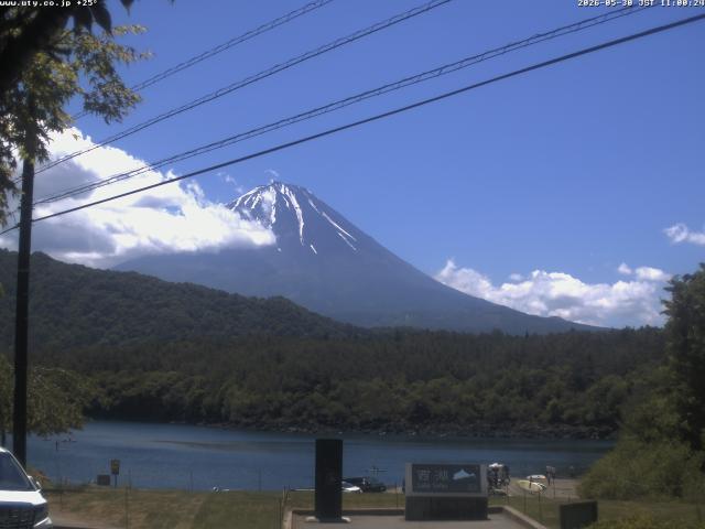 西湖からの富士山