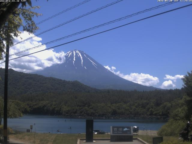 西湖からの富士山