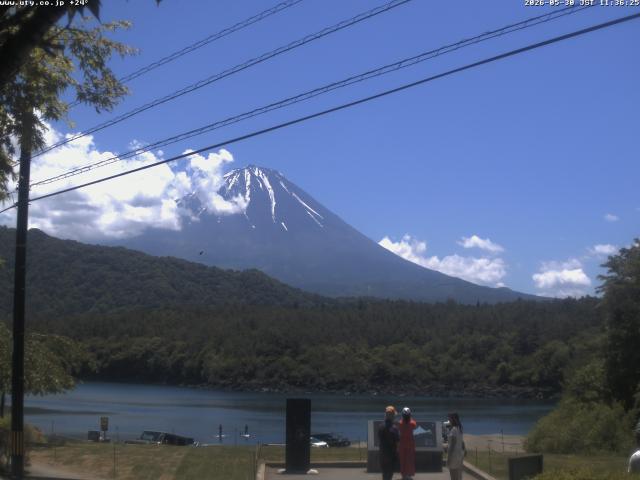 西湖からの富士山