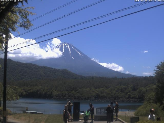 西湖からの富士山