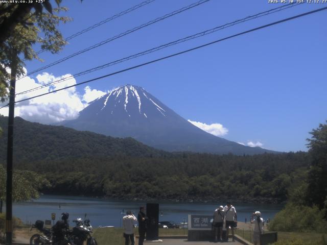 西湖からの富士山