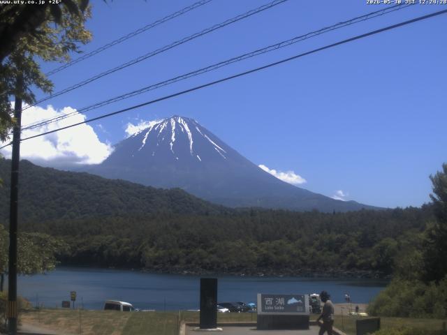 西湖からの富士山