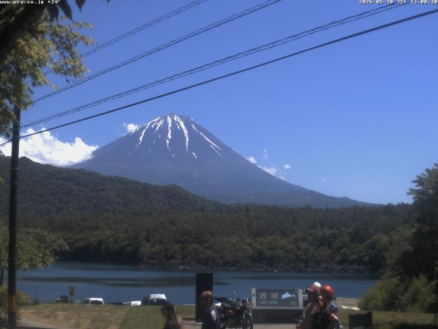 西湖からの富士山
