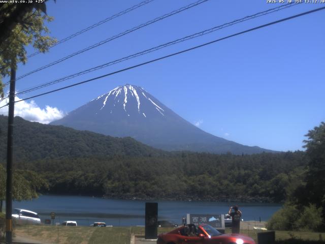 西湖からの富士山