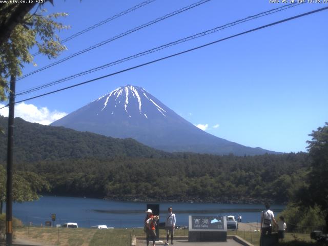 西湖からの富士山