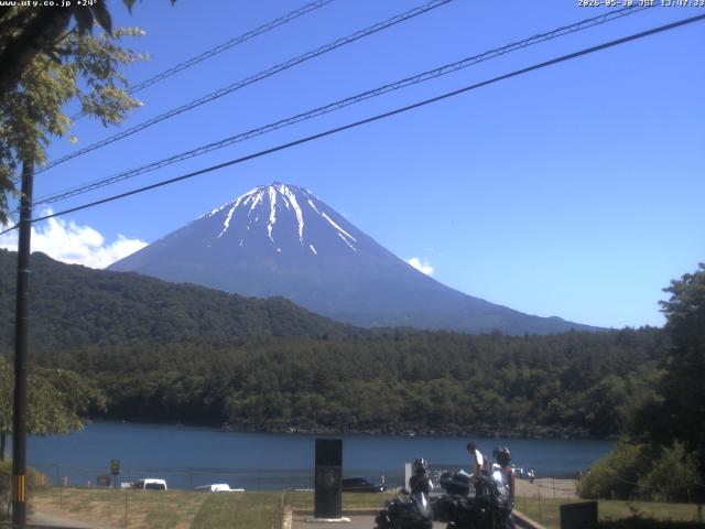 西湖からの富士山