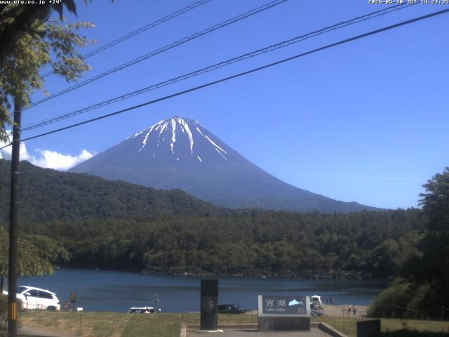 西湖からの富士山