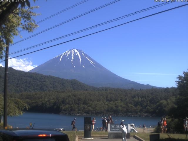 西湖からの富士山