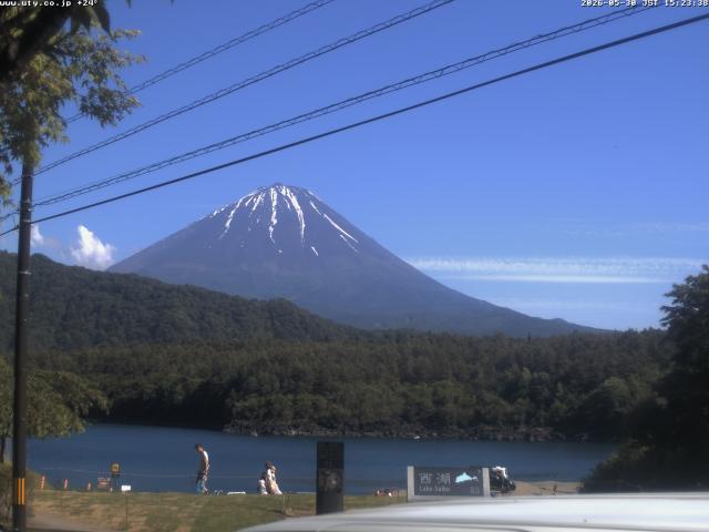 西湖からの富士山