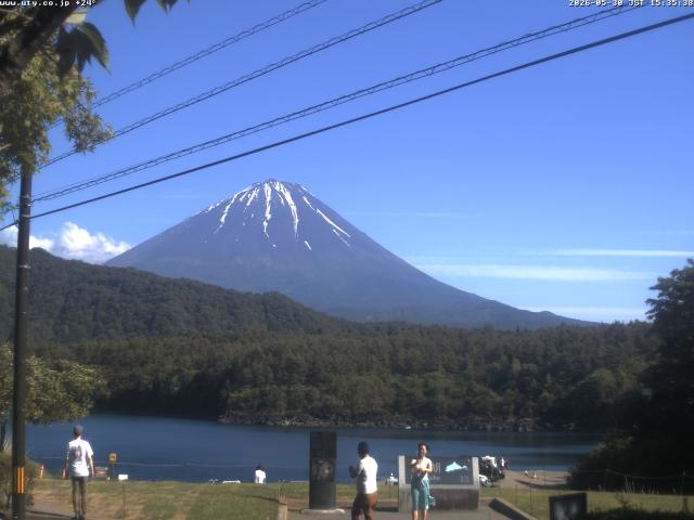 西湖からの富士山