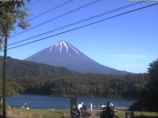 西湖からの富士山