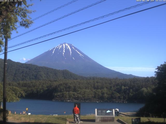 西湖からの富士山