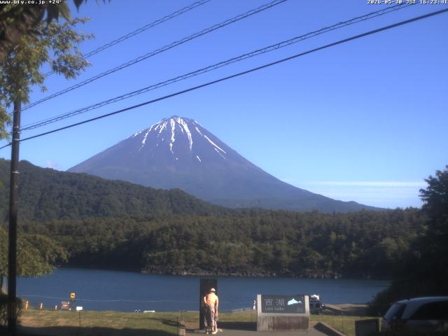 西湖からの富士山