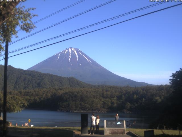 西湖からの富士山