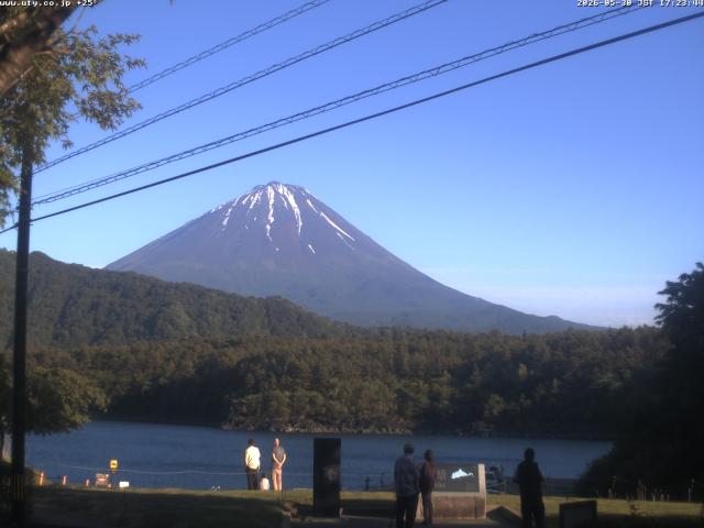 西湖からの富士山