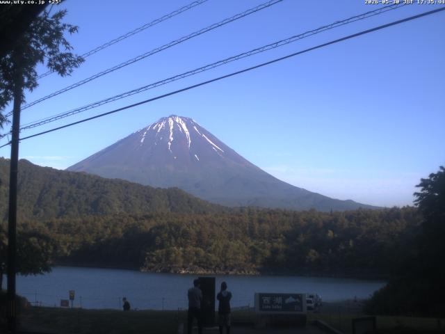 西湖からの富士山