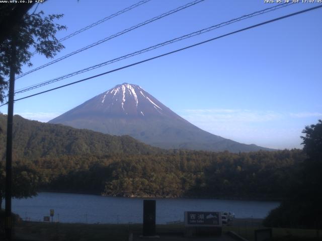 西湖からの富士山