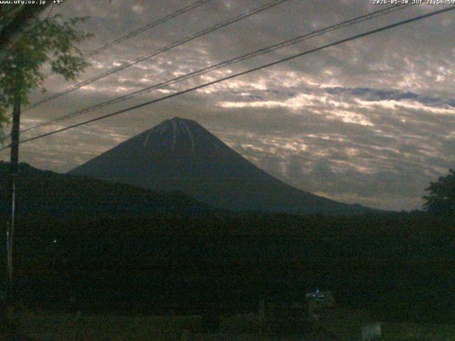 西湖からの富士山