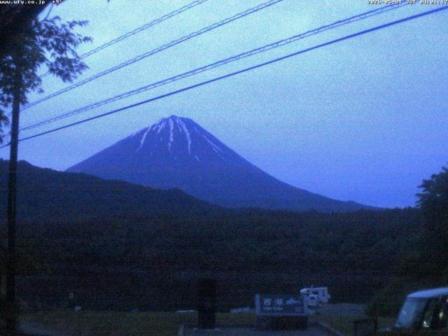 西湖からの富士山