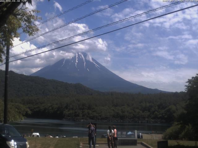 西湖からの富士山