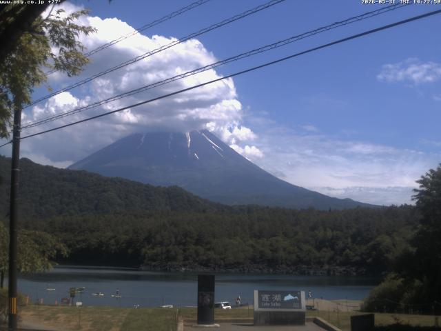 西湖からの富士山