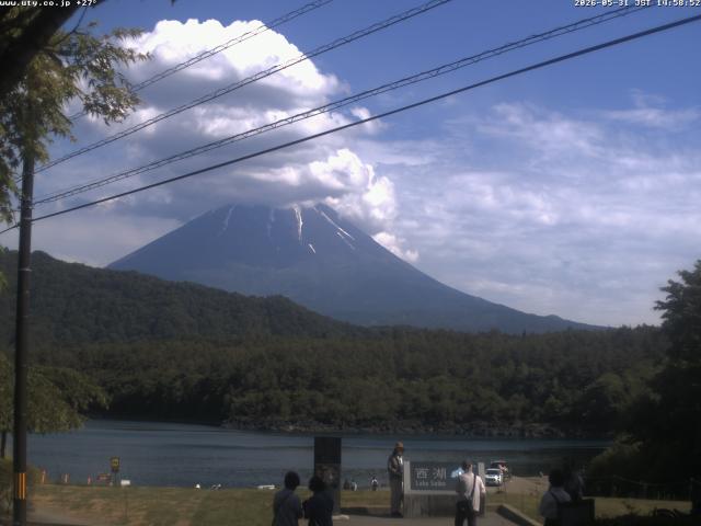 西湖からの富士山