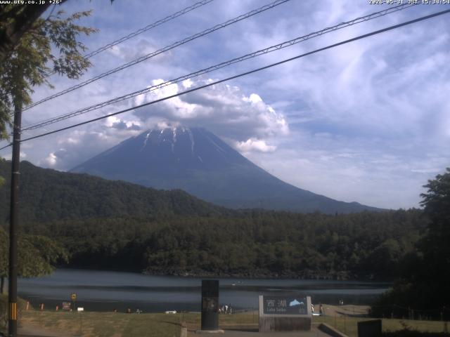 西湖からの富士山