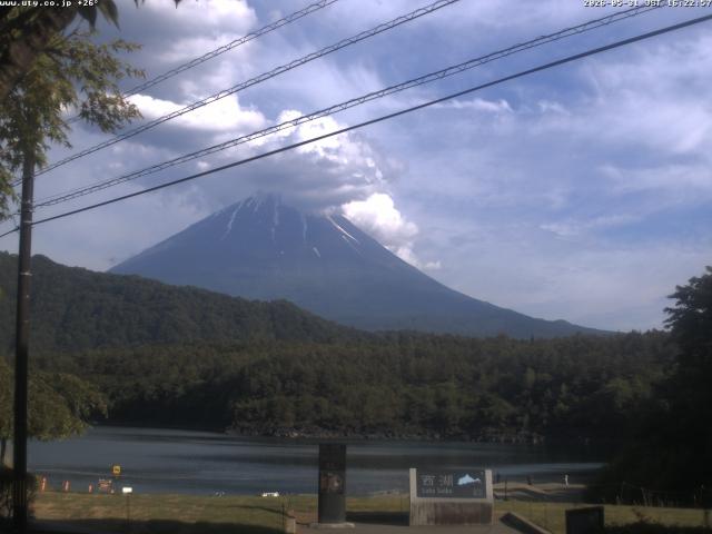 西湖からの富士山