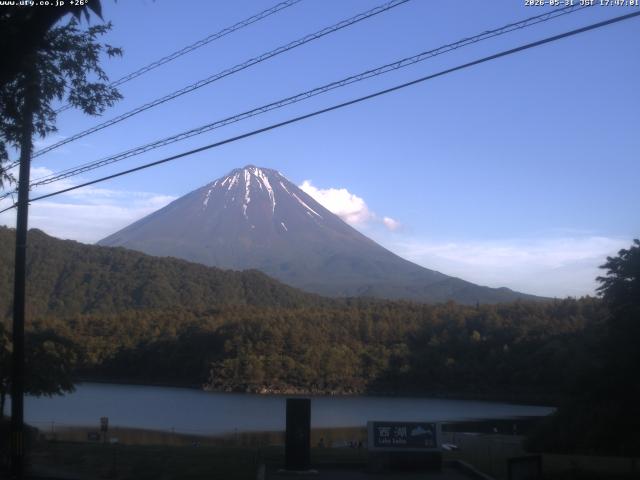 西湖からの富士山