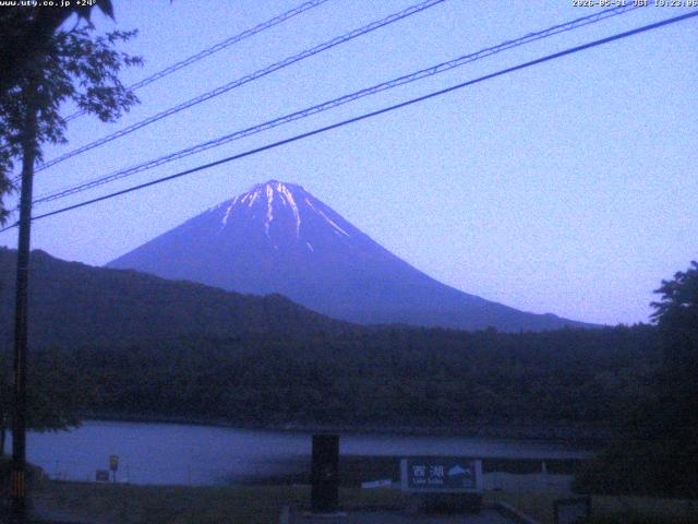 西湖からの富士山