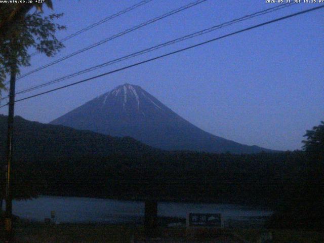 西湖からの富士山
