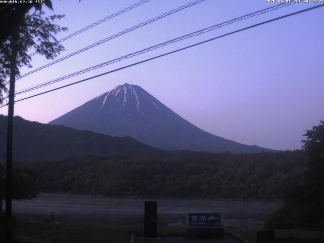 西湖からの富士山
