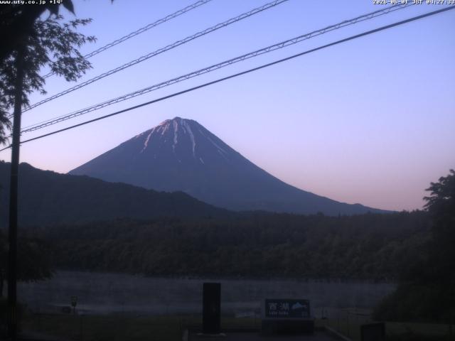 西湖からの富士山