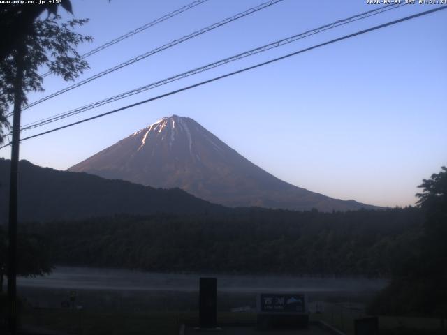 西湖からの富士山