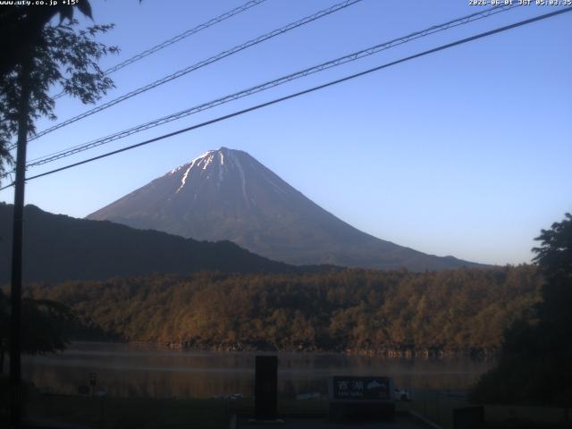 西湖からの富士山