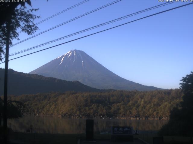 西湖からの富士山