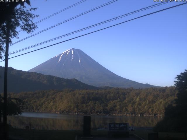 西湖からの富士山