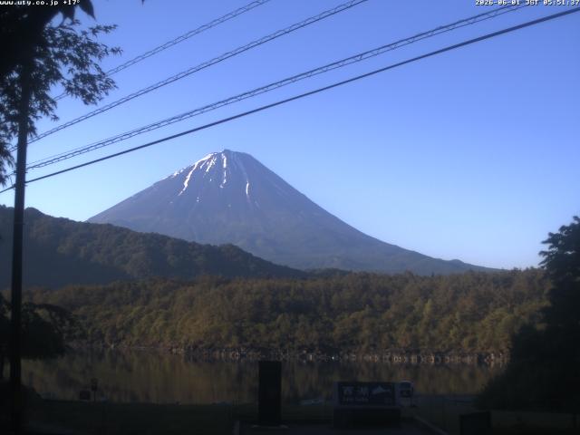 西湖からの富士山
