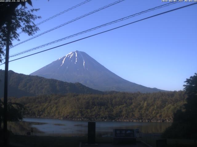 西湖からの富士山