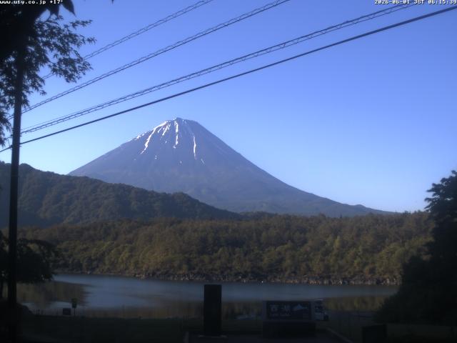 西湖からの富士山